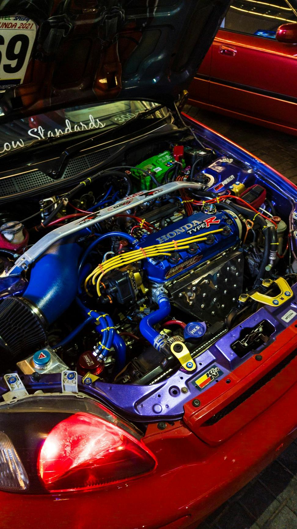 Tuned engine bay